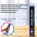 Gender Reveal Confetti & Powder Smoke Cannons - 4 Pink