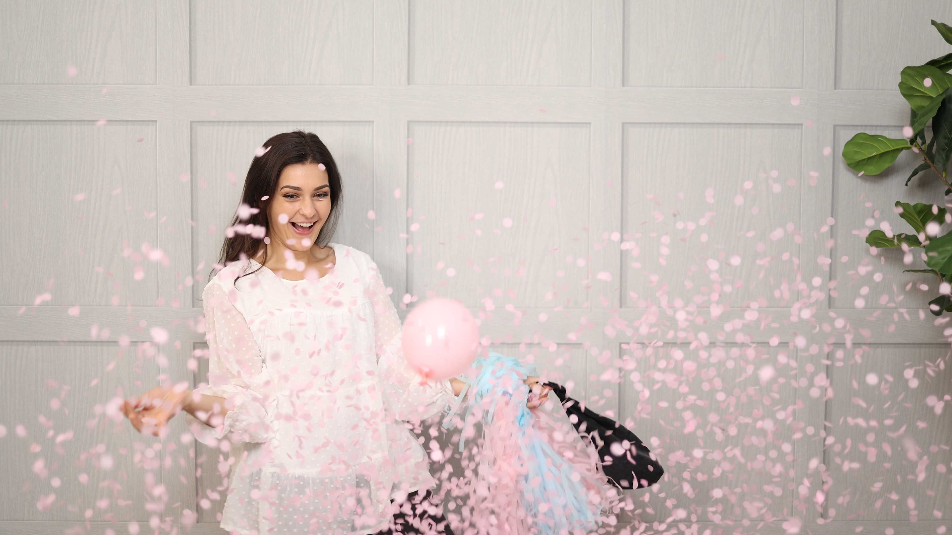 What Will Baby Be? Gender Reveal Balloon | 36 Inch Boy or Girl Balloon with Mini Balloons and Confetti